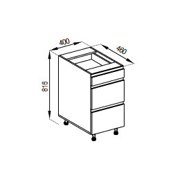 Pastatoma spintelė VLADA H40Š