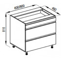 Pastatoma spintelė VLADA H80 3Š (1+2)