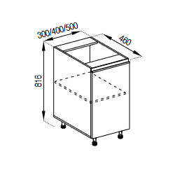 Pastatoma spintelė SOFI H30