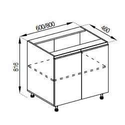 Pastatoma spintelė SOFI H60