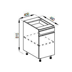 Pastatoma spintelė SOFI H40DŠ