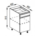 Pastatoma spintelė SOFI H40DŠ