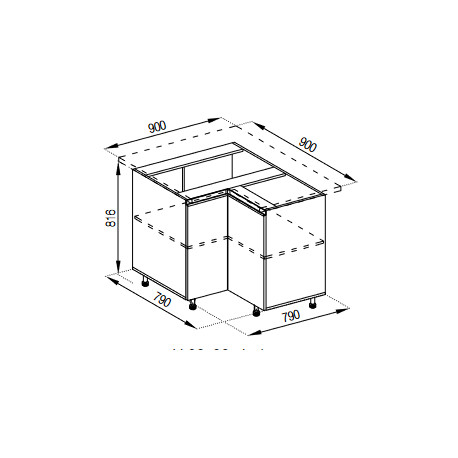 Pastatoma spintelė SOFI H60PL orkaitei