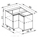 Pastatoma spintelė SOFI H90x90