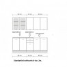Virtuvės komplektas OLIA 200 MDF